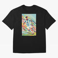 Messi in action Graphic poster design T-Shirt Relive FIFA World Cup 2026 USA Canada Mexico Featuring Fan Jersey, Nike Match Day Shirt, Portugal Supporter Shirt, Adidas Supporter Tee, Mbappe Jordan Soccer Fan Top, Mbappe Brazil Trophy Race