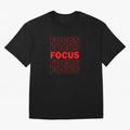 Focus Focus Focus (Red) T-Shirt Show Your Tournament Heart For FIFA World Cup 2026 Group Jersey, Jordan Supporter Tee, Messi England Fans, Nike World Cup Shirt, Adidas Football Fan Top, Lewandowski Paraguay Soccer Fans