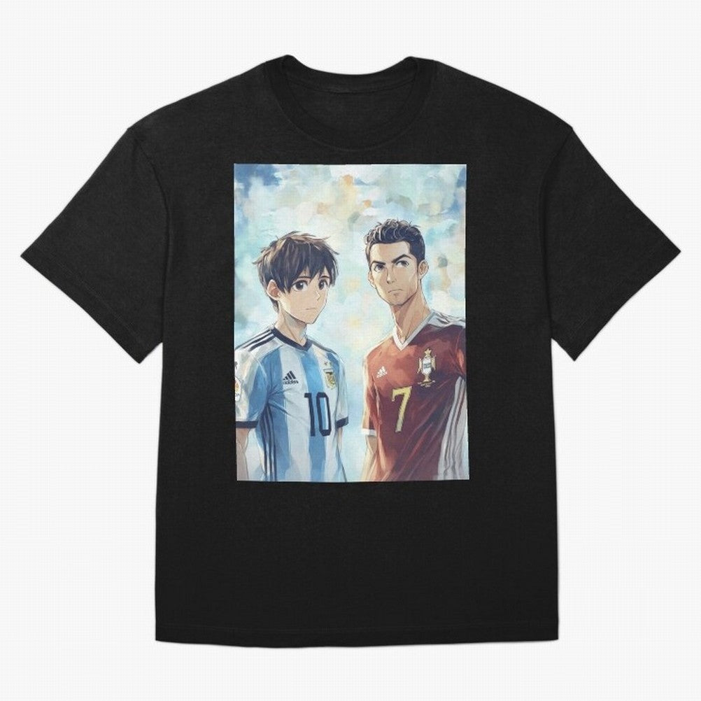 Lionel Messi and Cristiano Ronaldo T-Shirt Experience The Global Stage Of FIFA World Cup 2026 Fan Jersey, Adidas Match Day Tee, Portugal Supporter Shirt, Jordan Football Shirt, Messi Nike Soccer Fan Top, Modric Japan Knockout Round