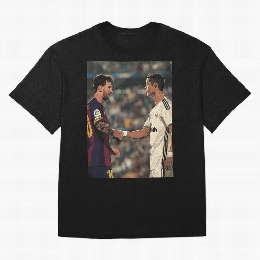 Lionel Messi and Cristiano Ronaldo T-Shirt Mark Match Day Hype Around FIFA World Cup 2026, Messi, Nike Fan Jersey For Match Day, Jordan Soccer Shirt For Messi Fans, Adidas Match Day Top, Rodri Spain Soccer Fans