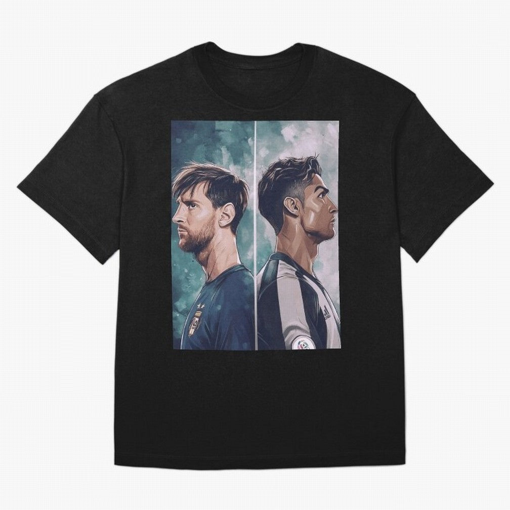 Lionel Messi and Cristiano Ronaldo T-Shirt Back Your Heroes With FIFA World Cup 2026 Group Stage For Jersey, Jordan Football Tee, Messi Argentina Fans, Adidas Fan Shirt, Nike Supporter Top, Rodri Mexico Knockout Round