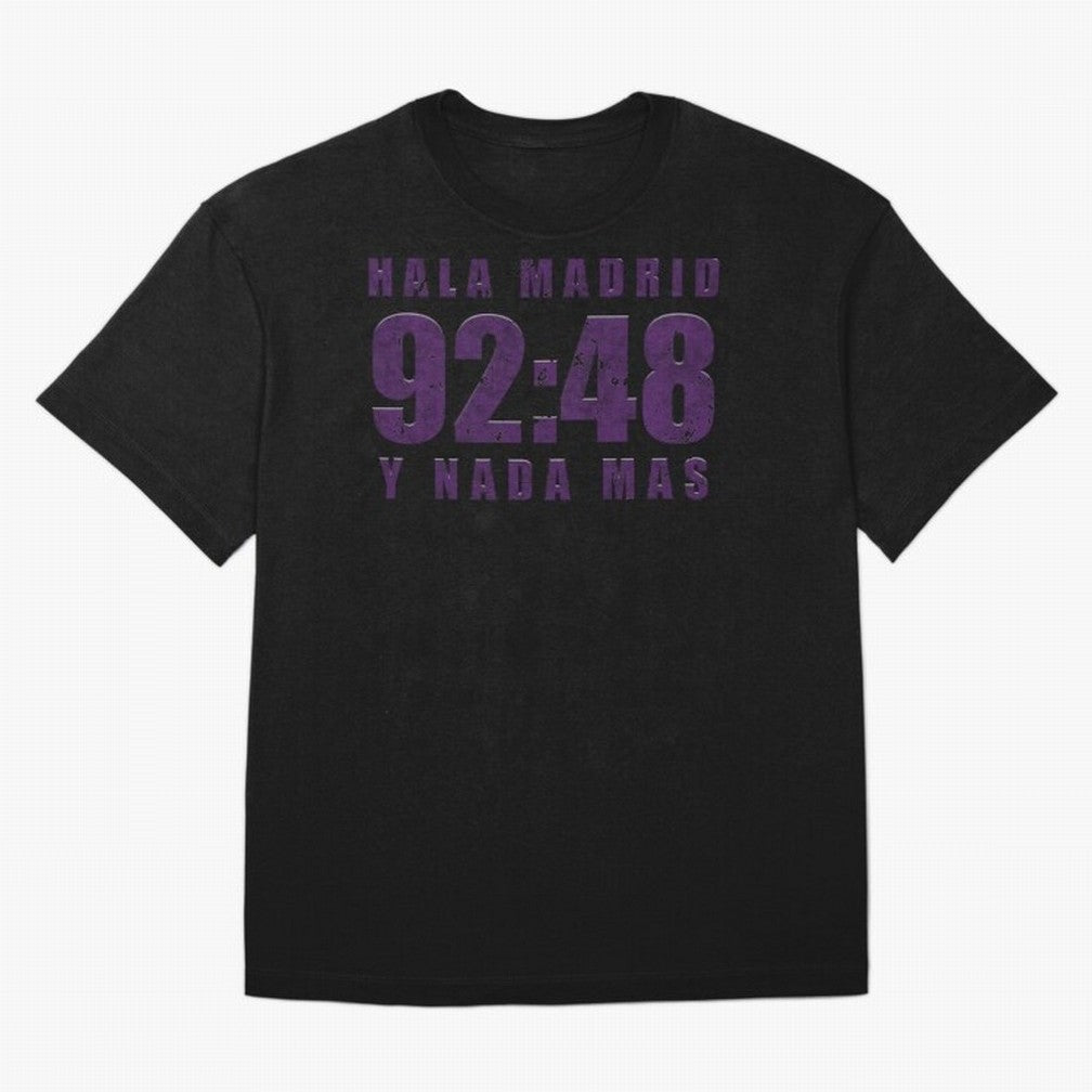 La Decima ChL 92:48 Madrid Hala Madrid Y Nada Mas History Made Madrid Bernabeu Football Soccer Legendary T-Shirt France Messi World Cup 2026 Jersey, Nike Football Tee, Group Stage, Adidas Soccer Shirt, Jordan Fan Top, Modric Netherlands Stadium Chant