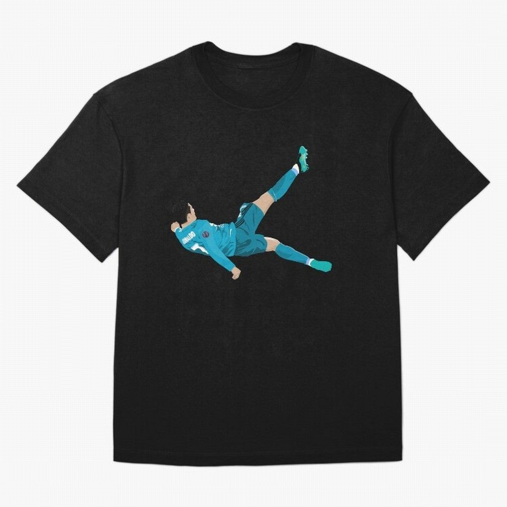 Cristiano Ronaldo Bicycle Kick T-Shirt FIFA World Cup 2026 Argentina Messi Jersey, Jordan Supporter Tee, Cristiano Ronaldo Germany Fans, Nike World Cup Shirt, Adidas Football Fan Top, Kane Croatia Final Match