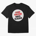 Love United Hate Glazer T-Shirt Haaland England Football Jersey, Jordan Supporter Tee, World Cup 2026, Nike World Cup Shirt, Adidas Football Fan Top, Lewandowski Norway Soccer Fans
