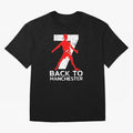 Men Back to manchester Welcome to manchester T-Shirt Messi Spain Football Jersey, Adidas Football Tee, World Cup 2026, Nike Soccer Shirt, Jordan Match Day Top, Lewandowski France Stadium Chant
