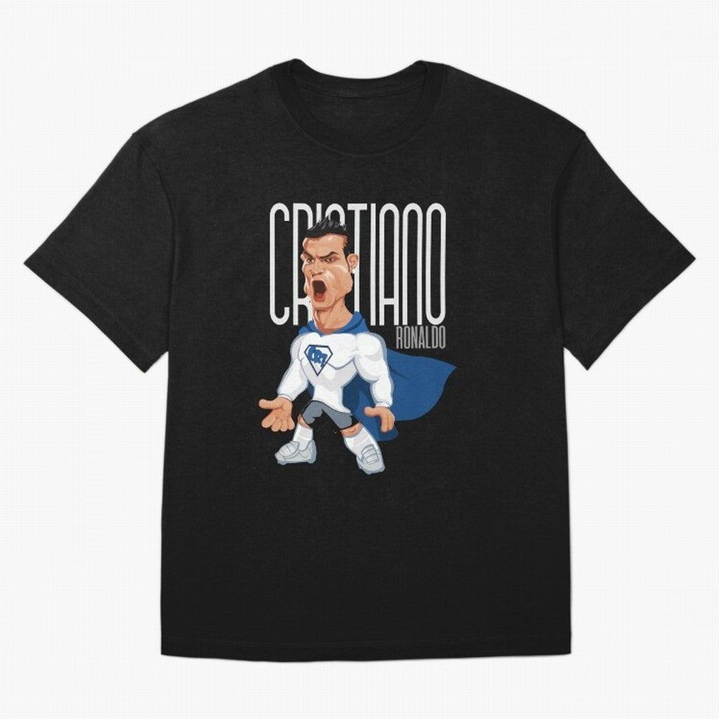 Commic Caricature of Cristiano Ronaldino 'CR7' T-Shirt France Messi World Cup 2026 Jersey, Nike Match Day Shirt, Supporter Night, Adidas Supporter Tee, Jordan Soccer Fan Top, Saka Netherlands Match Day