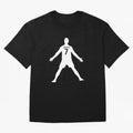 Cristiano Ronaldo Celebration in White T-Shirt Portugal Messi World Cup 2026 Jersey, Jordan Supporter Tee, Group Stage, Nike World Cup Shirt, Adidas Football Fan Top, Pedri Morocco Goal Celebration