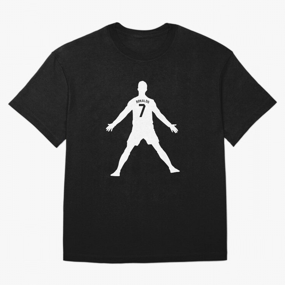 Cristiano Ronaldo Celebration in White T-Shirt Portugal Messi World Cup 2026 Jersey, Jordan Supporter Tee, Group Stage, Nike World Cup Shirt, Adidas Football Fan Top, Pedri Morocco Goal Celebration