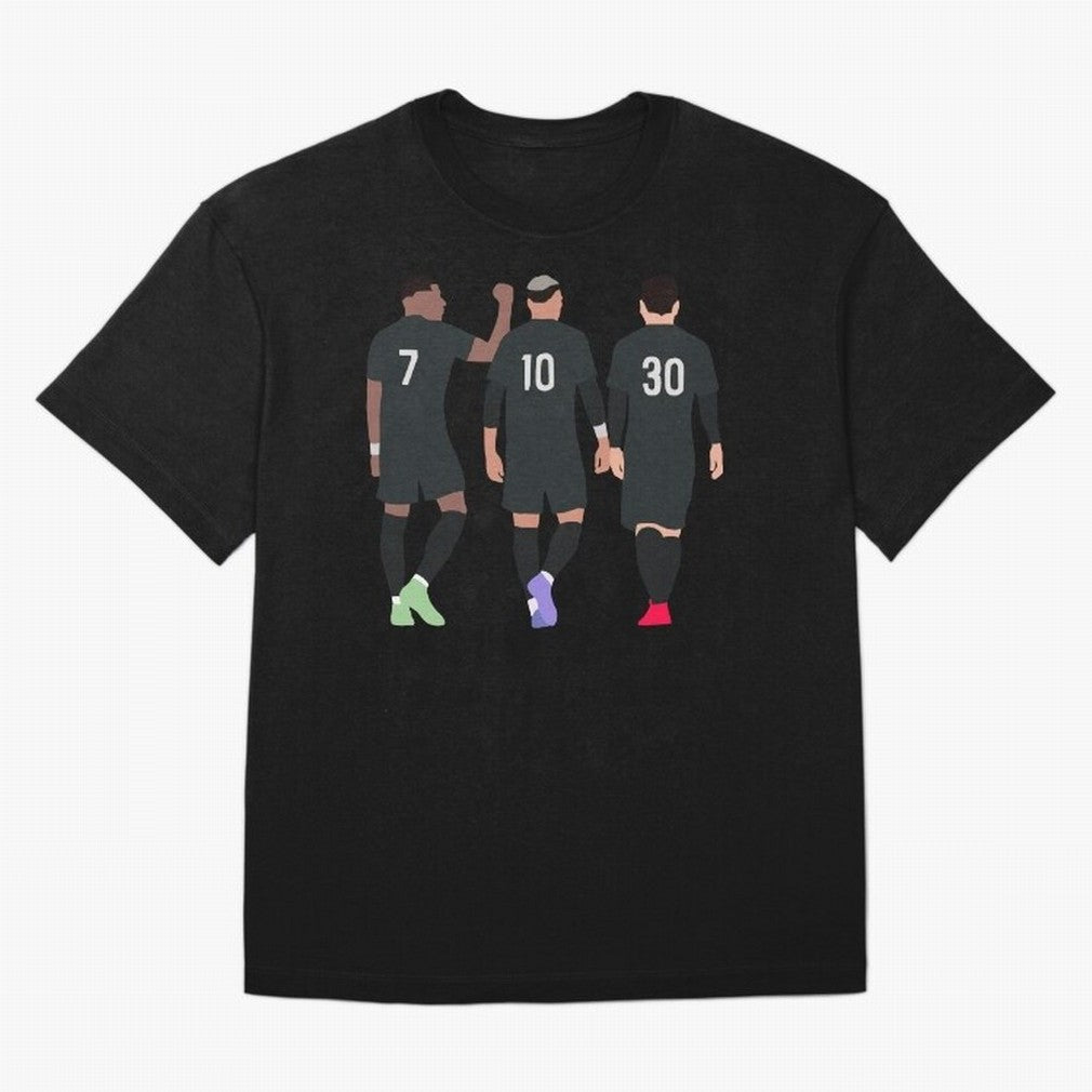 Messi Neymar France Football Players Trio Mmn #y79 T-Shirt Brazil Neymar World Cup 2026 Jersey, Nike Fan Tee, Match Day, Jordan Soccer Shirt, Adidas Match Day Top, Foden Portugal Soccer Fans