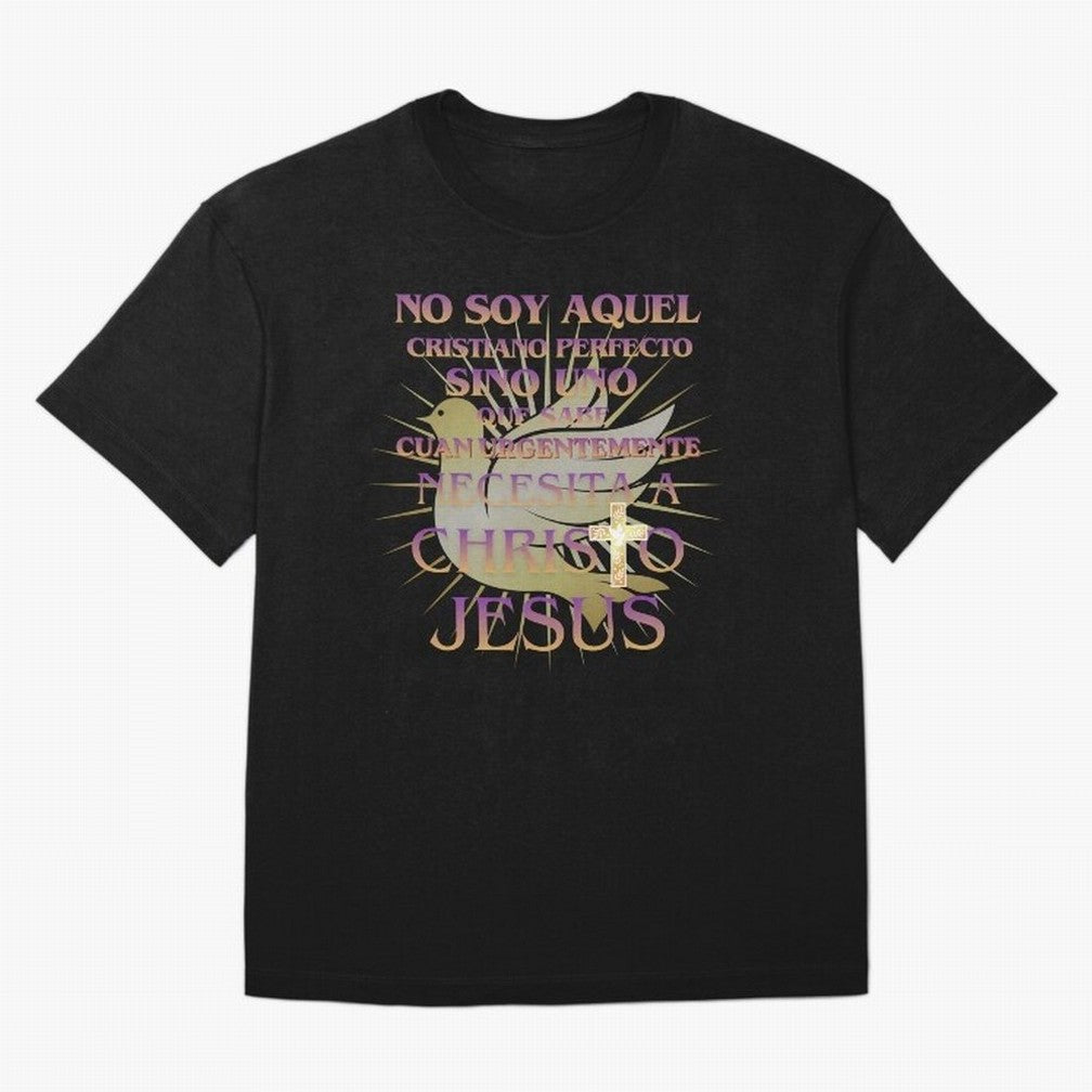 No soy aquel cristiano perfecto - Spanish Faith Quote T-Shirt FIFA World Cup 2026 Ecuador Saka Fan Jersey, Adidas Match Day Tee, Argentina Supporter Shirt, Jordan Football Shirt, Haaland Nike Soccer Fan Top, Salah Colombia Knockout Round