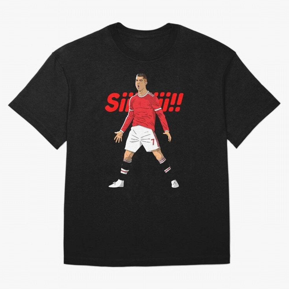 CR7 Siiiii!, Cristiano Ronaldo's trademark goal celebration T-Shirt Messi England Football Jersey, Jordan Supporter Tee, World Cup 2026, Nike World Cup Shirt, Adidas Football Fan Top, CR7 Belgium Soccer Fans