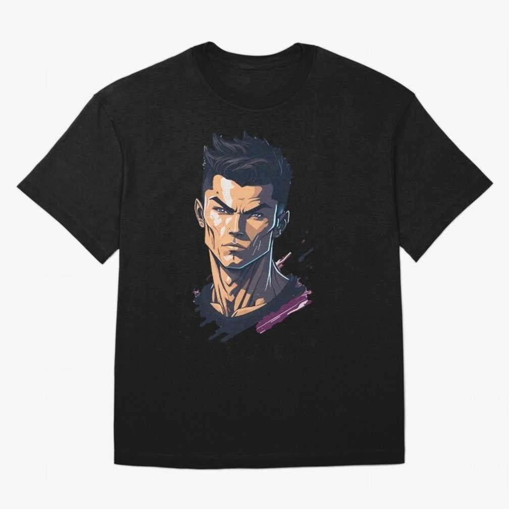 Cristiano Ronaldo Anime Style T-Shirt France Cristiano Ronaldo World Cup 2026 Jersey, Nike Football Tee, Goal Celebration, Adidas Soccer Shirt, Jordan Fan Top, Musiala Portugal Group Stage