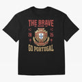 Portugal Soccer 2026 The Brave Nation Vintage Football Fan Design T-Shirt Messi Argentina Football Jersey, Nike Football Tee, World Cup 2026, Adidas Soccer Shirt, Jordan Fan Top, Neymar Belgium Watch Party