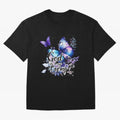 God is My Strength - Blue Butterfly Watercolor Art T-Shirt FIFA World Cup 2026 Argentina De Bruyne Jersey, Nike Football Tee, CR7 Spain Fans, Adidas Soccer Shirt, Jordan Fan Top, Modric England Stadium Chant