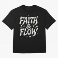 FAITH & FLOW - Liquid Chrome Typography - Urban Christian T-Shirt Spain Messi World Cup 2026 Jersey, Adidas Football Tee, Final Match, Nike Soccer Shirt, Jordan Match Day Top, Haaland Morocco Stadium Chant