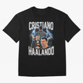 Cristiano Haalando Lightning Poster For Football Fans and Gift For Sports Lovers T-Shirt Live For The Drama Of FIFA World Cup 2026 Group Stage For, Nike Football Jersey For Group Stage, Adidas Soccer Shirt For Mbappe Fans, Jordan Fan Top, Haaland