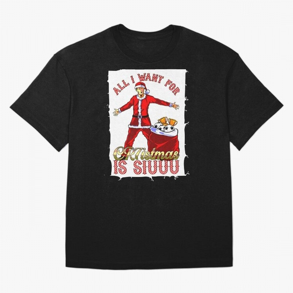 all i want for christmas is siu T-Shirt Argentina Cristiano Ronaldo World Cup 2026 Jersey, Jordan Supporter Tee, Group Stage, Nike World Cup Shirt, Adidas Football Fan Top, Cristiano Ronaldo Netherlands Goal Celebration