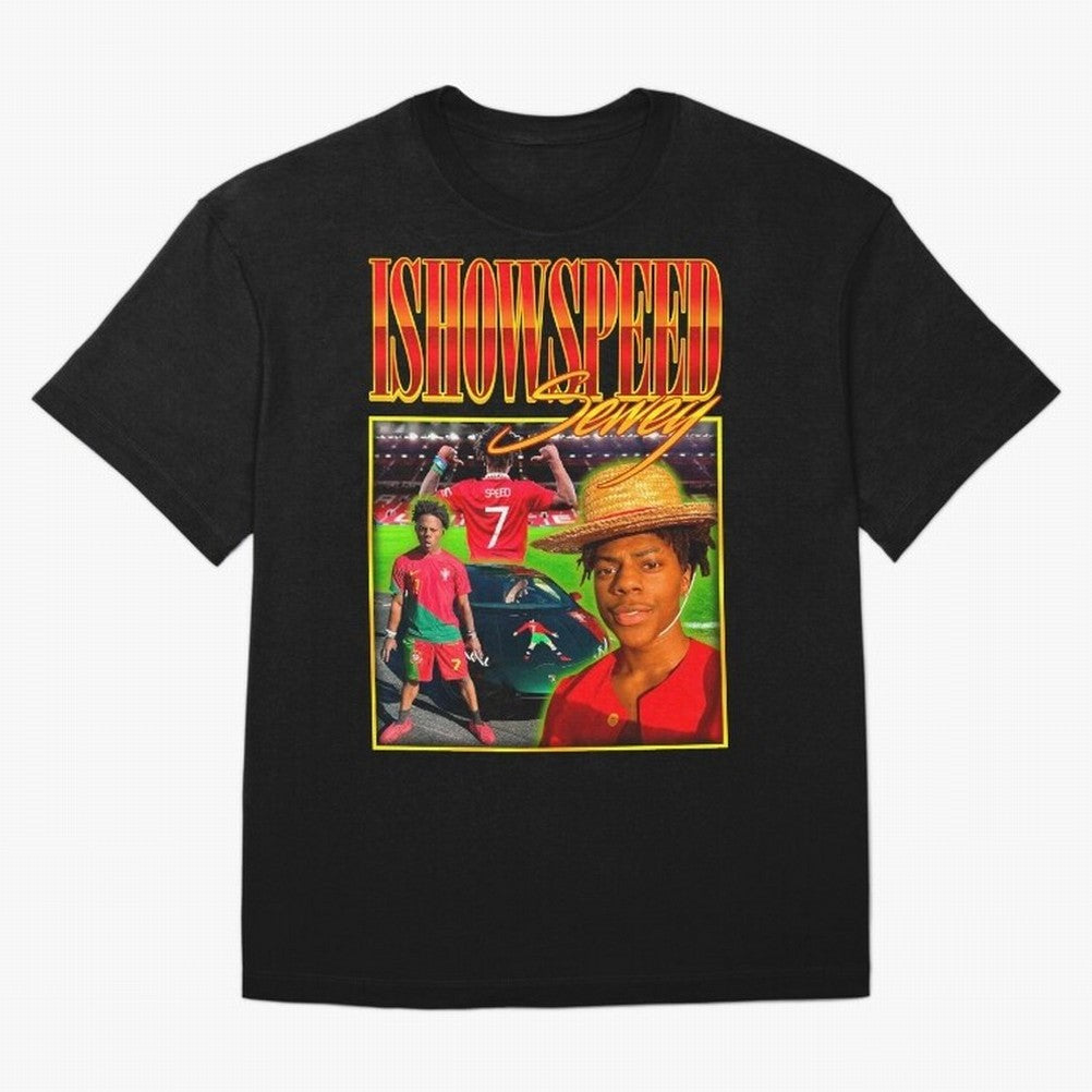 IShowSpeed Vintage Retro Y2K Design T-Shirt Share Match Day Hype Around FIFA World Cup 2026, CR7, Adidas Match Day Jersey For Match Day, Jordan Football Shirt For Messi Fans, Nike Soccer Fan Top, CR7 Spain Knockout Round