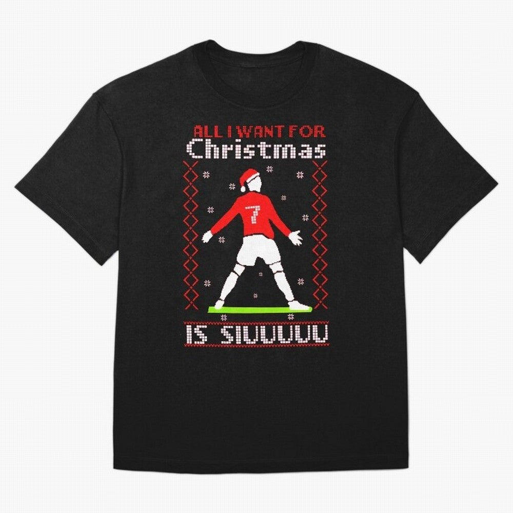 All I Want for Christmas Is Siu Ronaldo T-Shirt Carry National Pride Through FIFA World Cup 2026 USA, Nike Football Jersey For Match Day, Adidas Soccer Shirt For CR7 Fans, Jordan Fan Top, Neymar Ecuador Watch Party