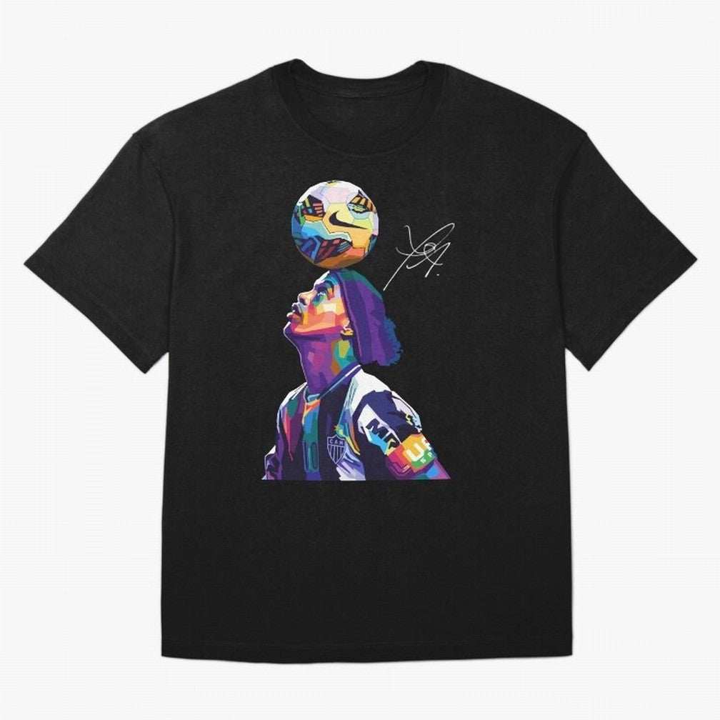 Ronaldinho Wpap Pop Art T-Shirt Cristiano Ronaldo Argentina Football Jersey, Nike Match Day Shirt, World Cup 2026, Adidas Supporter Tee, Jordan Soccer Fan Top, Foden Belgium Supporter Night
