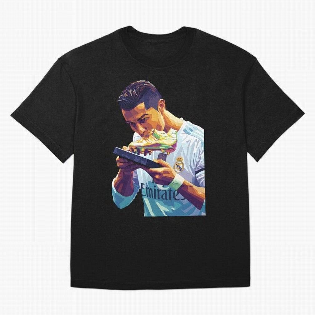 Ronaldo pop art T-Shirt Portugal Messi World Cup 2026 Jersey, Jordan Supporter Tee, Group Stage, Nike World Cup Shirt, Adidas Football Fan Top, Saka Netherlands Final Match