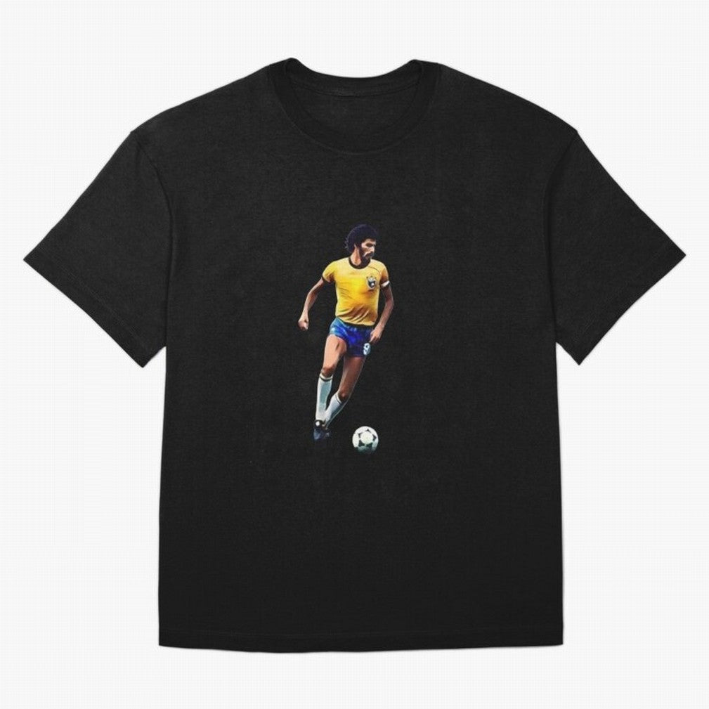 Legends of The Beautiful Game Cartoon Collection Legends Socrates Cartoon Artwork9 T-Shirt World Cup 2026 Argentina Son Jersey, Adidas Football Tee, Final Match, Nike Soccer Shirt, Jordan Match Day Top