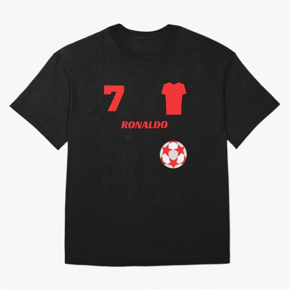 Ronaldo 7 - Man U Back to Manchester T-Shirt Mark FIFA World Cup 2026 Inspired By Mbappe, Germany, Jordan Supporter Jersey For Match Day, Nike World Cup Shirt For Mbappe Fans, Adidas Football Fan Top, Kane Spain Final Match