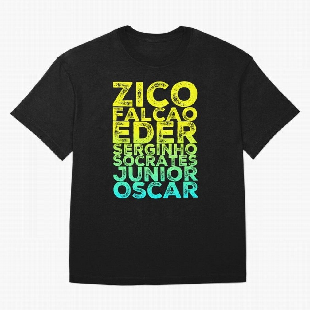 Brazil 1982 zico socrates eder best team never to win world cup79 T-Shirt Celebrate National Team Dreams In FIFA World Cup 2026, Adidas Match Day Jersey For Group Stage, Jordan Football Shirt For Cristiano Ronaldo Fans, Nike Soccer Fan Top, Saka