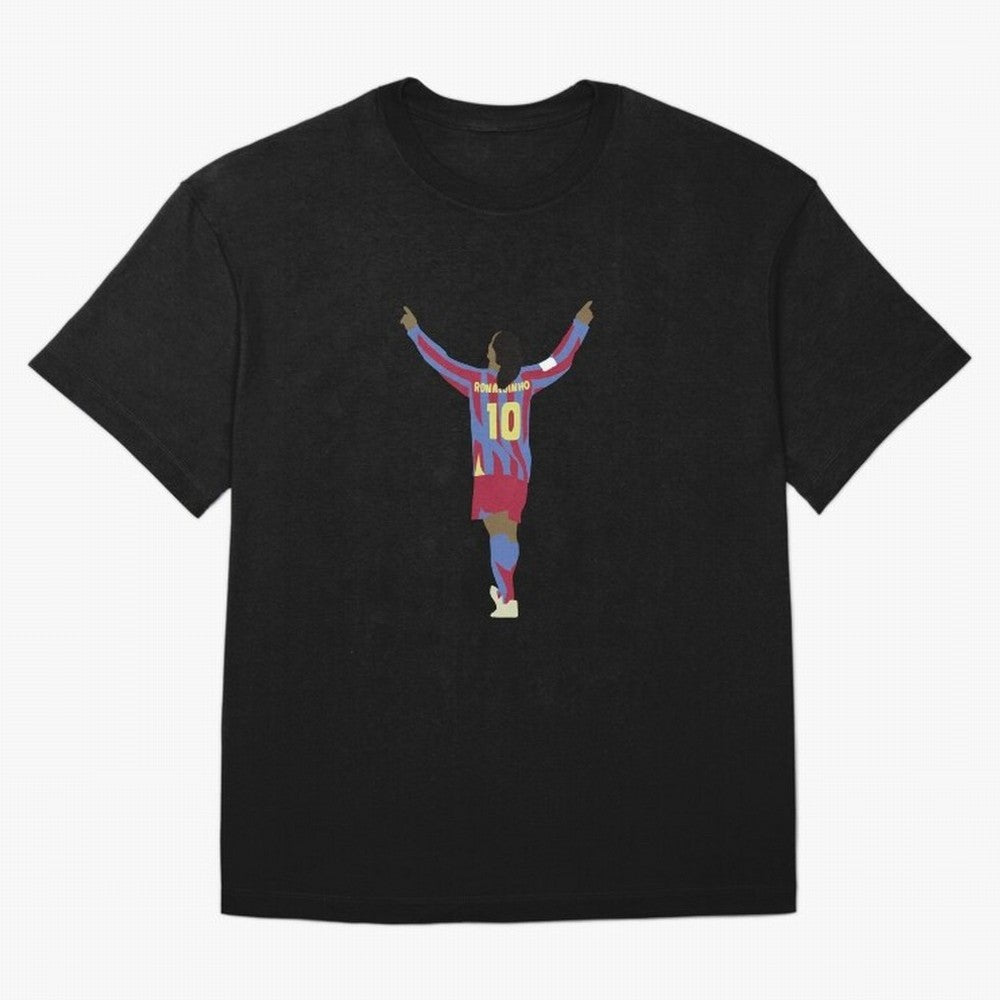 Ronaldinho FC Barcelona T-Shirt Back Your Heroes With FIFA World Cup 2026 Group Stage For Fan Jersey, Jordan Football Tee, England Supporter Shirt, Adidas Fan Shirt, Messi Nike Supporter Top, Saka Sweden Fan Club