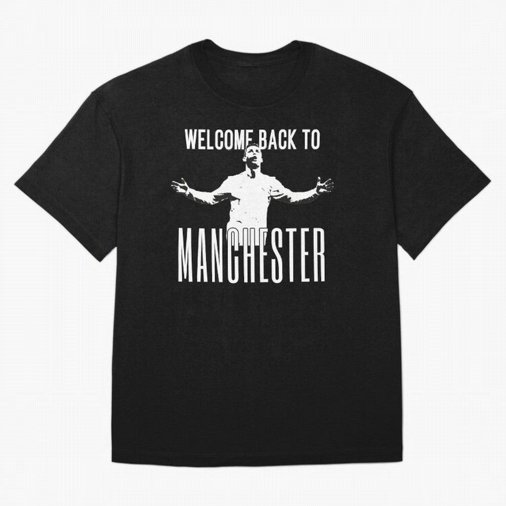 Welcome back to Manchester Ronaldo T-Shirt FIFA World Cup 2026 Argentina Messi Jersey, Adidas Football Tee, Cristiano Ronaldo Spain Fans, Nike Soccer Shirt, Jordan Match Day Top, Kane Australia Watch Party