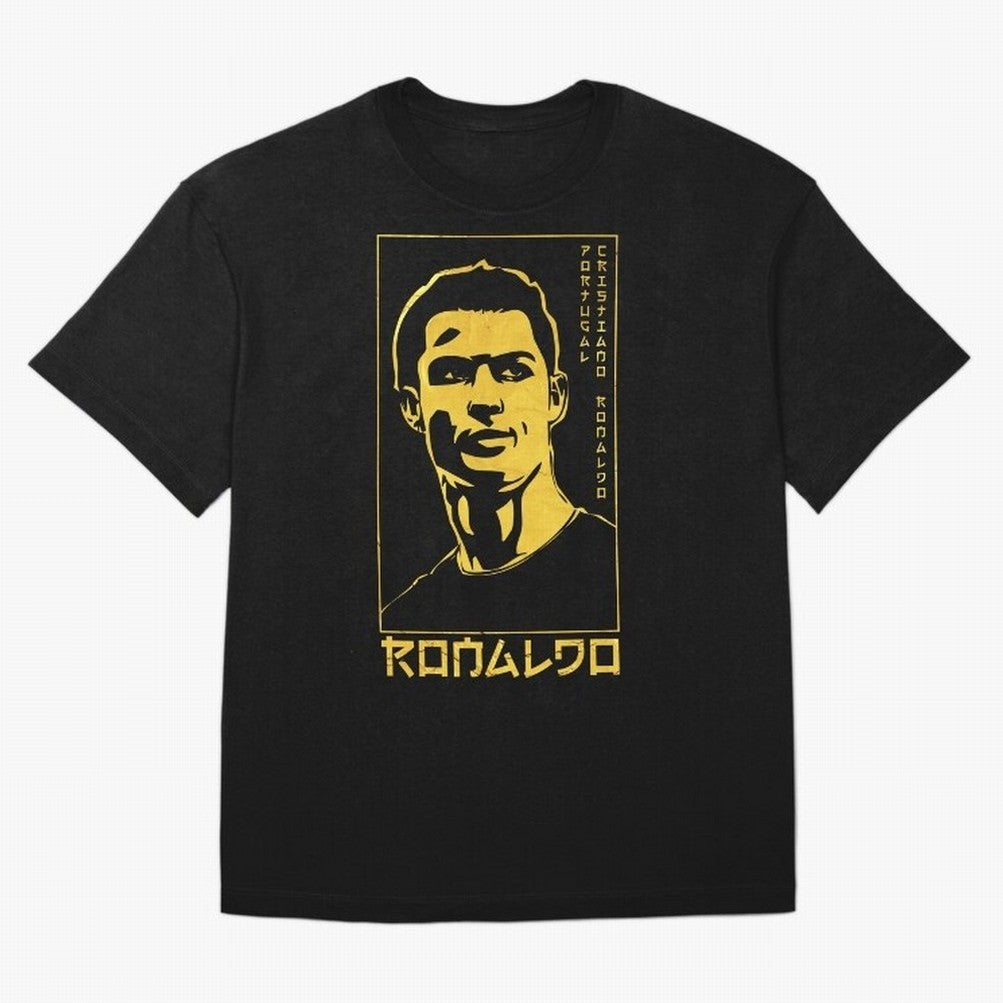 Ronaldo Golden Style Portrait art illustration T-Shirt Create FIFA World Cup 2026 Group Stage Spirit, Made For Jersey, Jordan Football Tee, Cristiano Ronaldo Portugal Fans, Adidas Fan Shirt, Nike Supporter Top, Musiala Australia Football Fans
