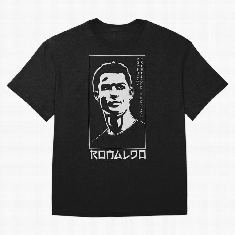 Ronaldo Japanese Style Portrait art illustration T-Shirt Messi Brazil Football Jersey, Jordan Football Tee, World Cup 2026, Adidas Fan Shirt, Nike Supporter Top, Griezmann USA Fan Club
