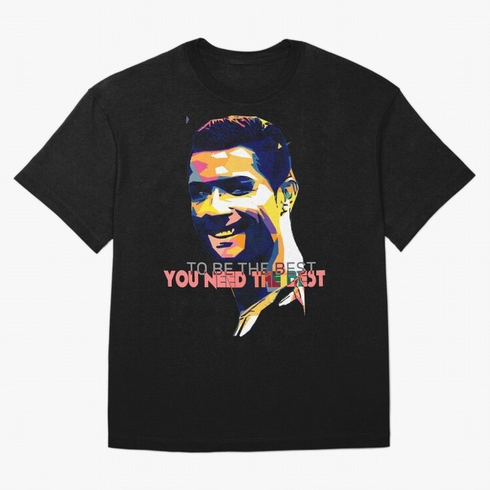 Cristiano Ronaldo To be the best, you need the best Quote Pop art T-Shirt FIFA World Cup 2026 Canada Neymar, Nike Fan Jersey For Match Day, Jordan Soccer Shirt For Neymar Fans, Adidas Match Day Top, Son Spain Goal Celebration