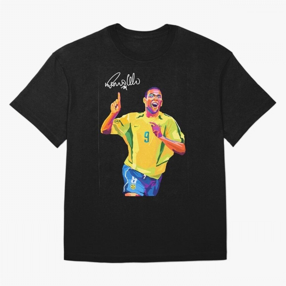 Ronaldo Nazario Pop Art T-Shirt Bring Supporter Culture To The FIFA World Cup 2026 USA Fan Jersey, Jordan Football Tee, Spain Supporter Shirt, Adidas Fan Shirt, Messi Nike Supporter Top, De Bruyne Germany Fan Club