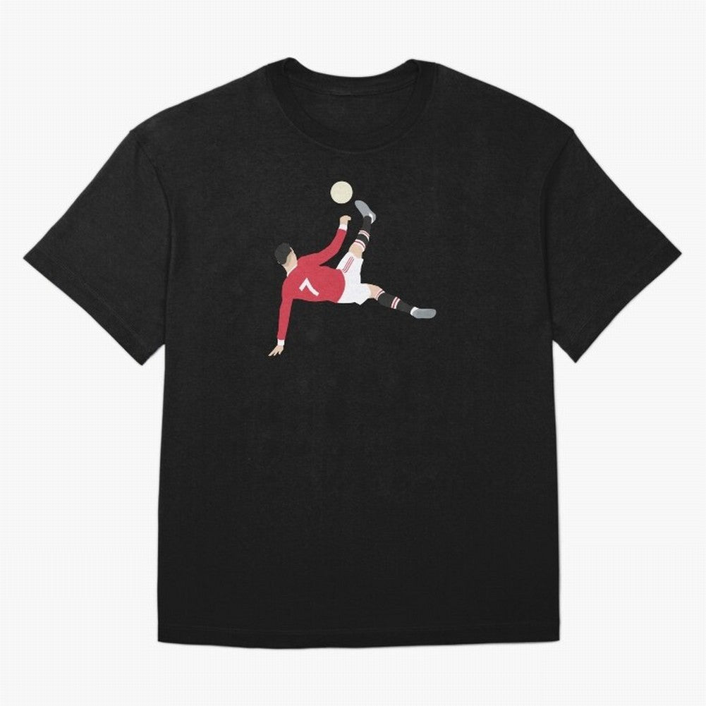 Cristiano Ronaldo Bicycle Kick MUFC T-Shirt Portugal CR7 World Cup 2026 Jersey, Nike Match Day Shirt, Group Stage, Adidas Supporter Tee, Jordan Soccer Fan Top, Bellingham Portugal Match Day