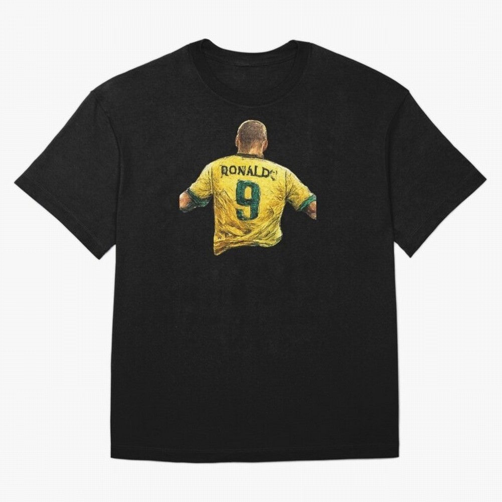 Brazilian Football Legend No.9 Vintage Streetwear Design T-Shirt Honor Champions And Dreams In FIFA World Cup 2026 USA, Adidas Soccer Jersey For Match Day, Nike Football Fan Shirt For Neymar Fans, Jordan Supporter Top, Modric Uruguay Supporter Night