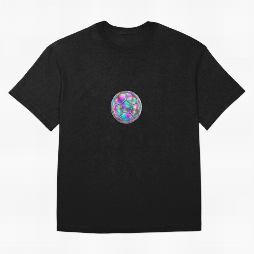 Soccer ball holographic sticker T-Shirt Turn Football Passion Into FIFA World Cup 2026 USA Canada Jersey, Nike Football Tee, Mbappe Spain Fans, Adidas Soccer Shirt, Jordan Fan Top, Yamal Croatia Group Stage