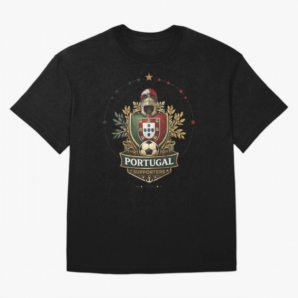 Portugal 2026 Football Crest ¨C Portuguese Soccer Supporters Pride Design T-Shirt Make Your Look Match FIFA World Cup 2026 USA Canada Fan Jersey, Nike Fan Tee, France Supporter Shirt, Jordan Soccer Shirt, Cristiano Ronaldo Adidas Match Day Top,