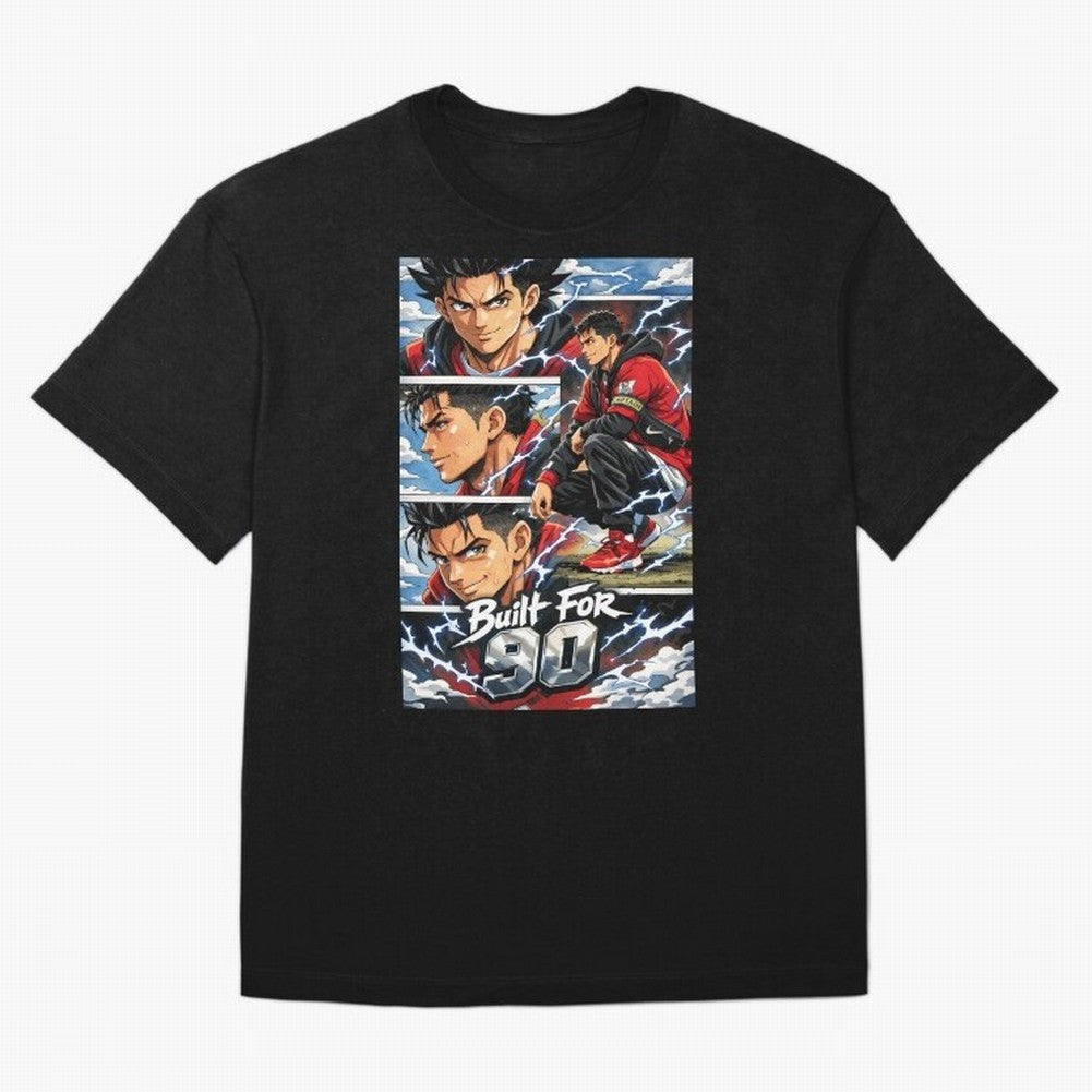 Built for 90 ¨C Anime Streetwear Football Art T-Shirt Capture FIFA World Cup 2026 USA Canada Mexico Fan Jersey, Adidas Football Tee, Portugal Supporter Shirt, Nike Soccer Shirt, Mbappe Jordan Match Day Top, De Bruyne Colombia Watch Party