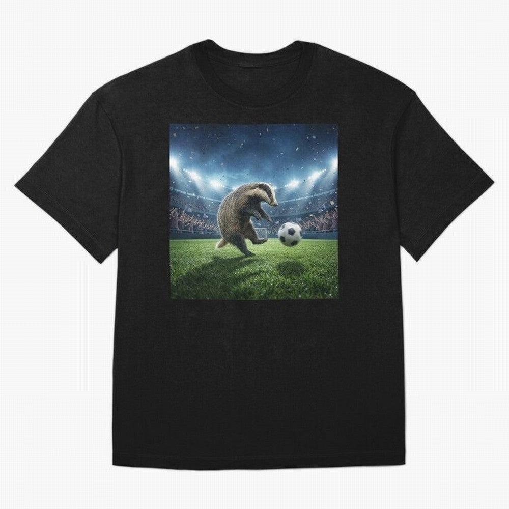 Dynamic Badger Plays Soccer Like Ronaldo T-Shirt FIFA World Cup 2026 Ecuador Bellingham Fan Jersey, Nike Football Tee, Netherlands Supporter Shirt, Adidas Soccer Shirt, Mbappe Jordan Fan Top, Yamal Sweden Group Stage