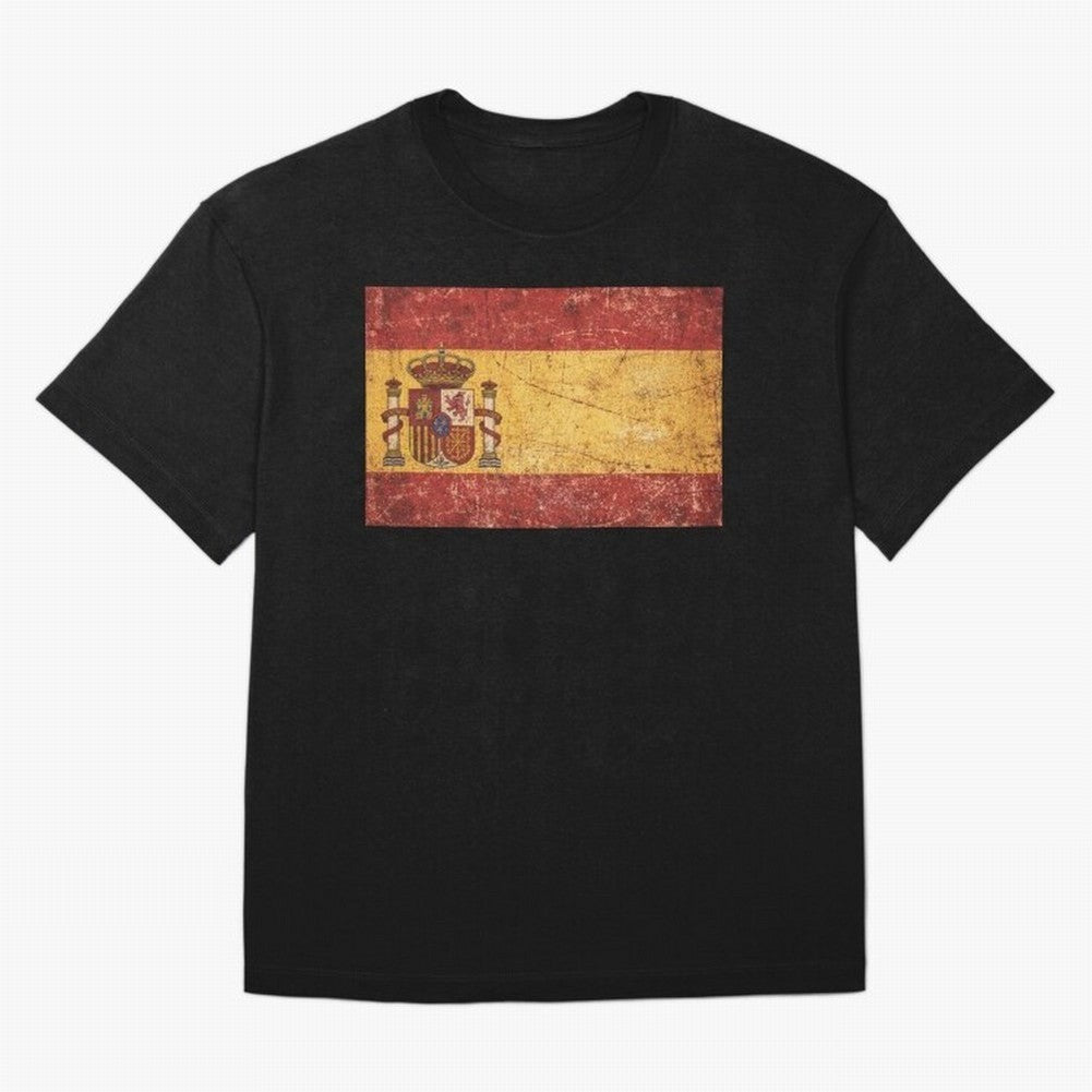 Vintage Distressed Spanish Flag T-Shirt Argentina Messi World Cup 2026 Jersey, Jordan Football Tee, Group Stage, Adidas Fan Shirt, Nike Supporter Top, Rodri Morocco Knockout Round