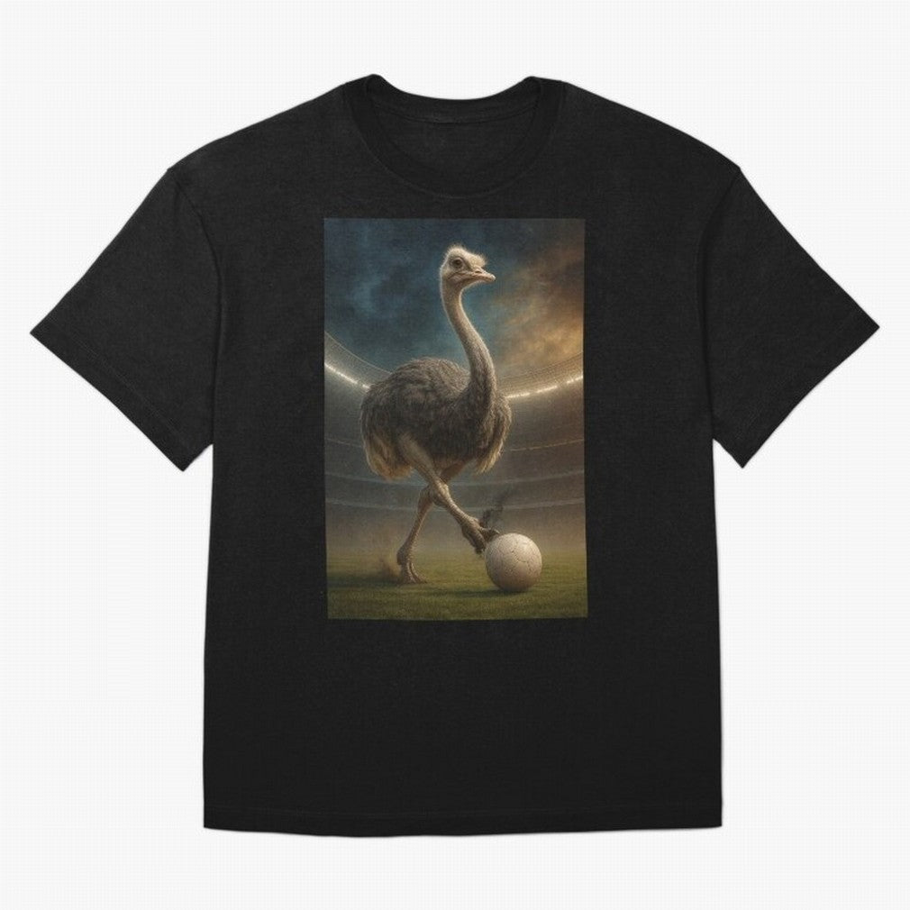 Ostrich Plays Soccer T-Shirt Capture FIFA World Cup 2026 Spirit, Centered On Portugal Fan Jersey, Jordan Football Tee, Portugal Supporter Shirt, Adidas Fan Shirt, Mbappe Nike Supporter Top, Bellingham Brazil Fan Club