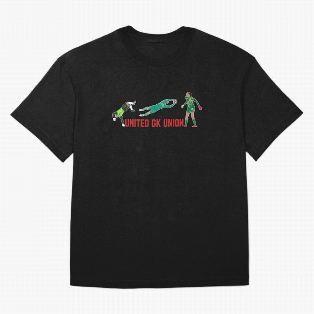 UNITED GK Union Peter Schmeichel David De Gea Phallon Tullis-Joyce T-Shirt FIFA World Cup 2026 Canada Messi, Nike Football Jersey For Match Day, Adidas Soccer Shirt For Messi Fans, Jordan Fan Top, Kane Argentina Watch Party