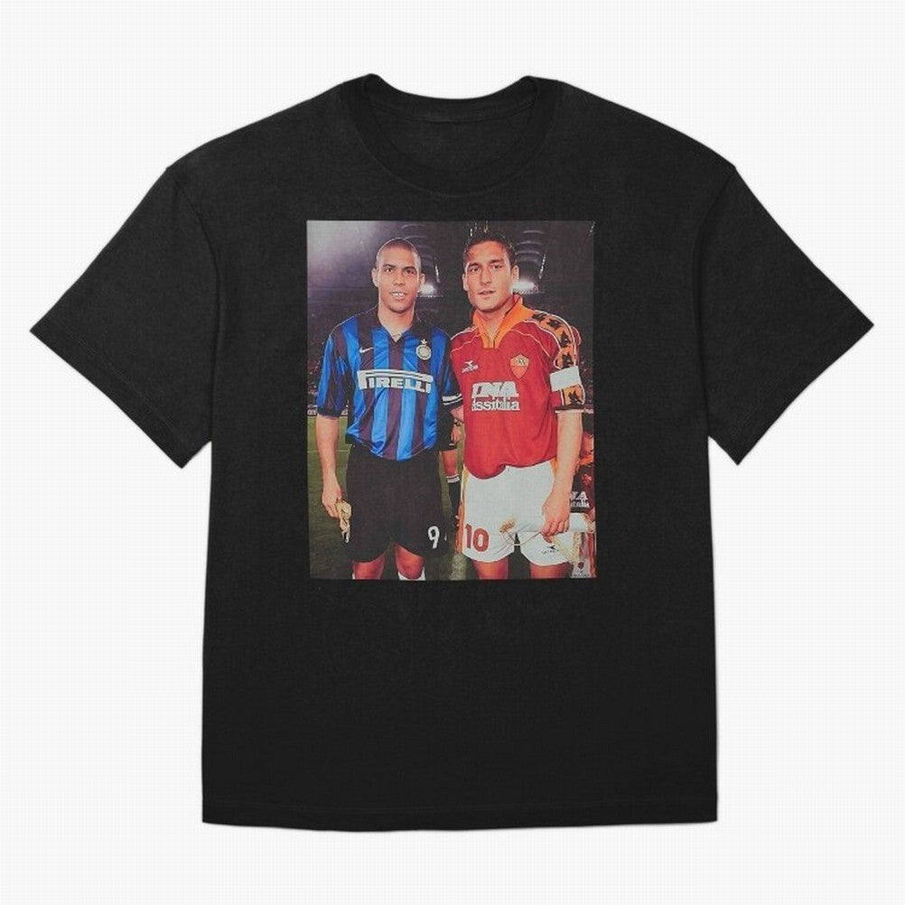 Clash of Class. Francesco Totti and Ronaldo Nazario sometime in the 90s. T-Shirt Honor The Football Icons Of FIFA World Cup 2026 Group, Jordan Supporter Jersey For Match Day, Nike World Cup Shirt For Cristiano Ronaldo Fans, Adidas Football Fan Top,