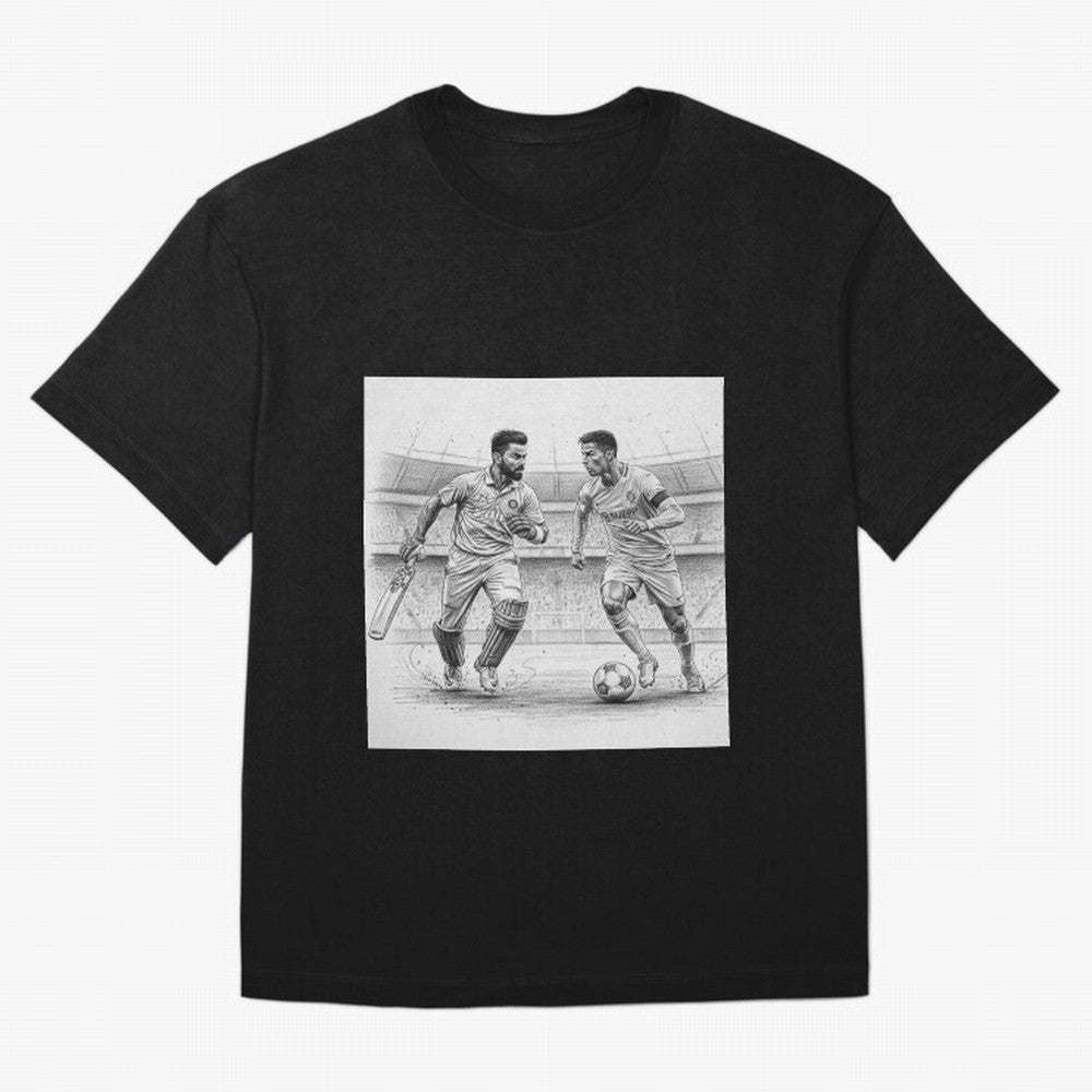 Virat and Ronaldo T-Shirt Celebrate Soccer Greatness During FIFA World Cup 2026 USA Fan Jersey, Nike Football Tee, Argentina Supporter Shirt, Adidas Soccer Shirt, Haaland Jordan Fan Top, Musiala Sweden Group Stage