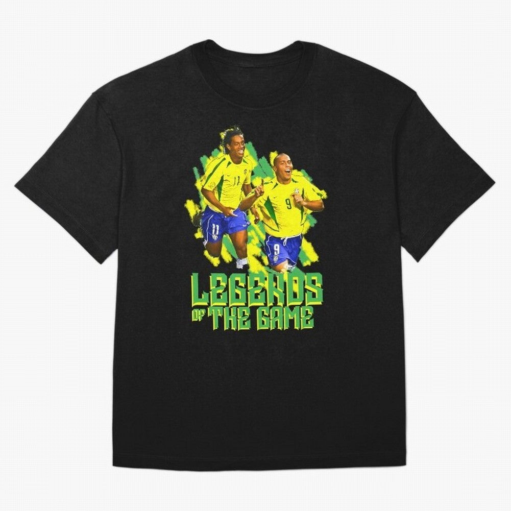 Ronaldinho and ronaldo brazil football print T-Shirt Bring Match Day Fire To FIFA World Cup 2026 Group Stage Fan Jersey, Jordan Supporter Tee, Spain Supporter Shirt, Nike World Cup Shirt, Haaland Adidas Football Fan Top, Salah Colombia Soccer Fans