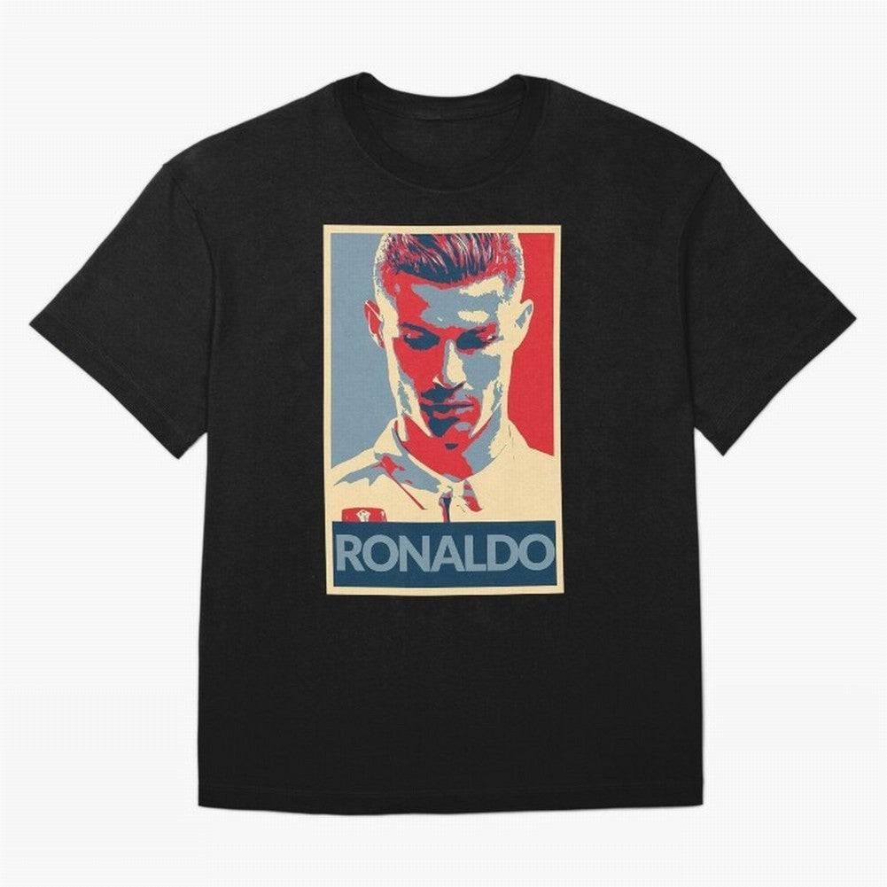 Ronaldo Poster Style Pop Art Design For Football Fans Gift For Soccer Enthusiasts T-Shirt Germany Cristiano Ronaldo World Cup 2026 Jersey, Nike Fan Tee, Watch Party, Jordan Soccer Shirt, Adidas Match Day Top, Lewandowski Senegal Soccer Fans