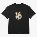 Soccer Ball with Kings Crown, Sticker Illustration T-Shirt FIFA World Cup 2026 Ecuador De Bruyne Fan Jersey, Adidas Football Tee, Argentina Supporter Shirt, Nike Soccer Shirt, Neymar Jordan Match Day Top, Griezmann Sweden Watch Party