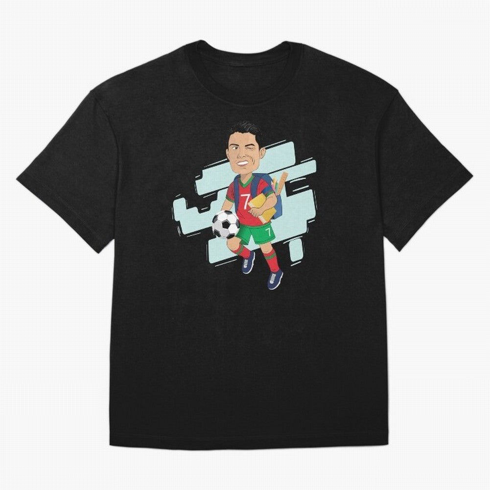 BACK TO SCHOOL - CARICATURE - CHRISTIANO - RONALDO T-Shirt Messi Argentina Football Jersey, Adidas Football Tee, World Cup 2026, Nike Soccer Shirt, Jordan Match Day Top, Musiala Ghana Group Stage