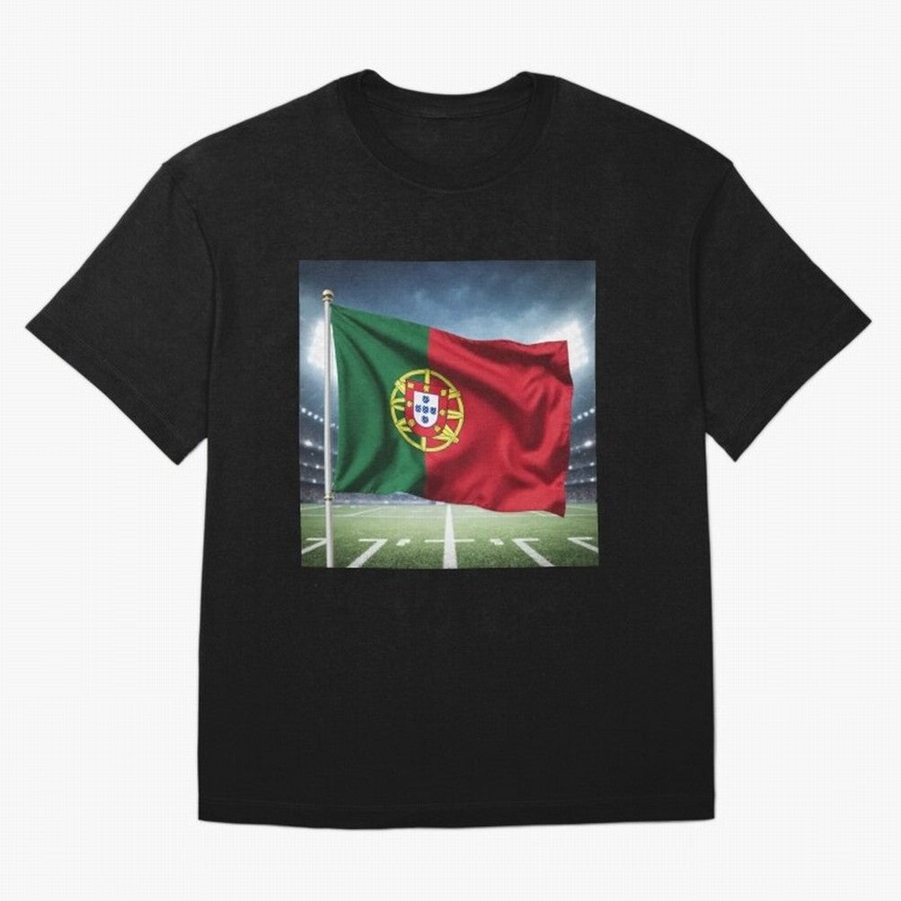 Portugal Flag 3D Football Design ¨C Supporters Portugal T-Shirt CR7 Portugal Football Jersey, Adidas Soccer Tee, World Cup 2026, Nike Football Fan Shirt, Jordan Supporter Top, Mbappe France Trophy Race